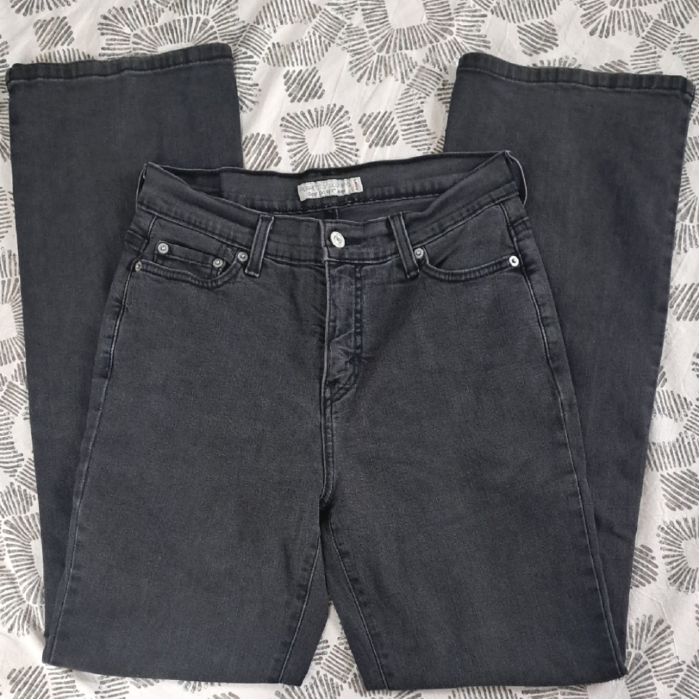 Levi's Slimming Bootcut 512 Washed Charcoal Jeans Waist 27